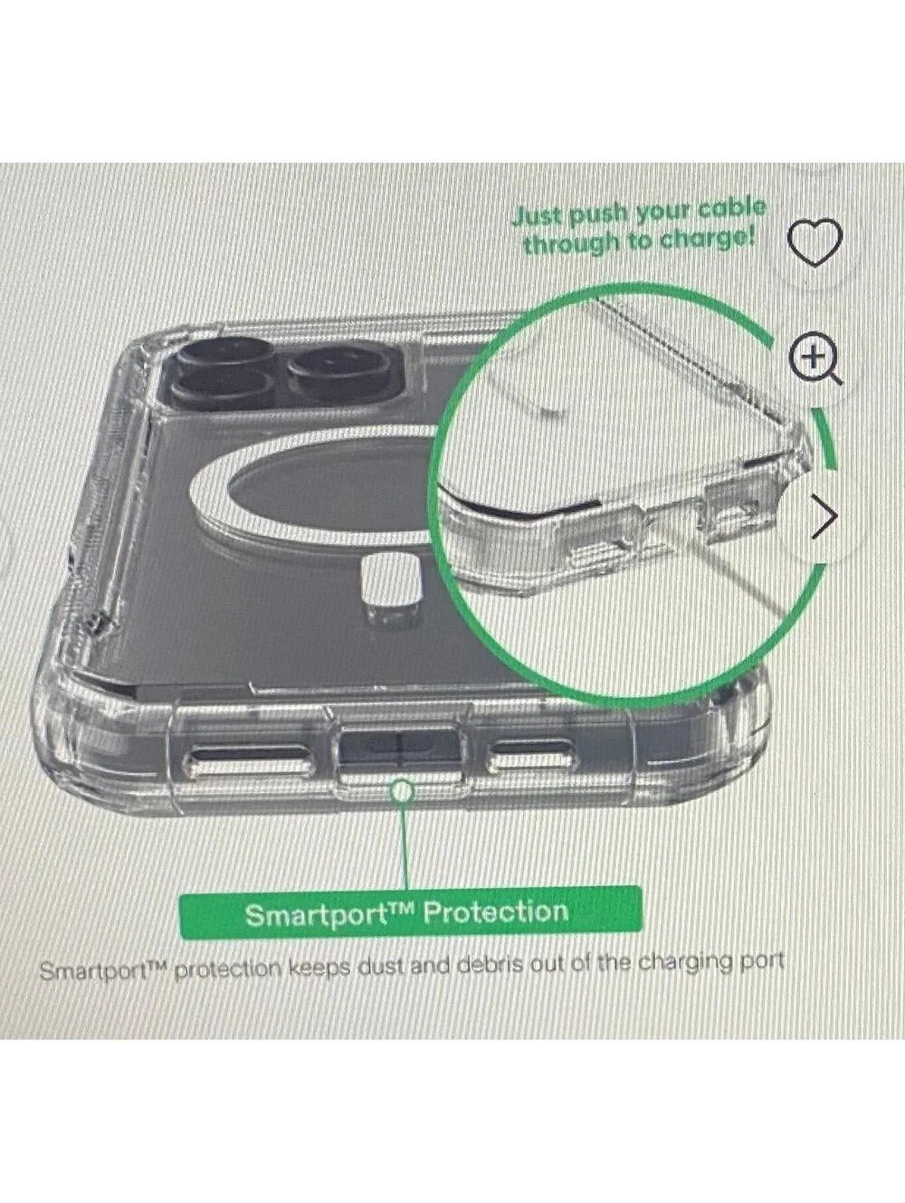 Onn Rugged Case for iPhone 16 Pro Max Clear